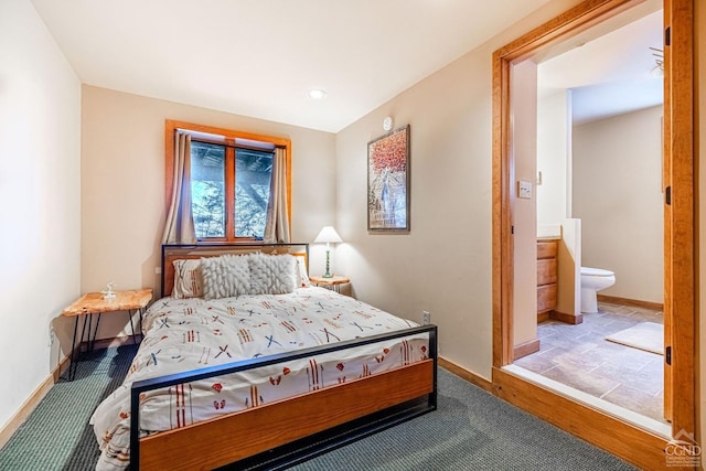 bedroom featuring baseboards