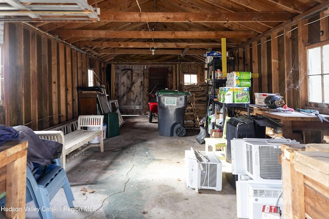 misc room featuring concrete flooring