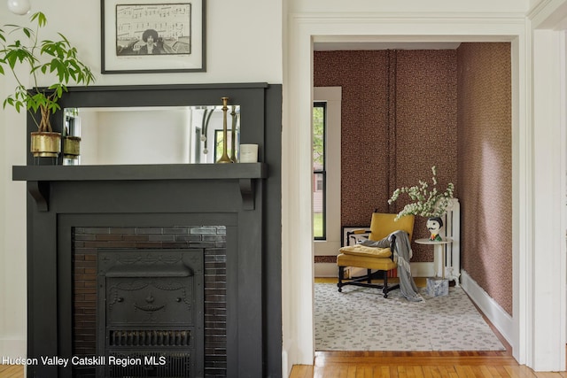 14 Bushnell Ave, Chatham, NY 12037 - sitting room with wood finished floors