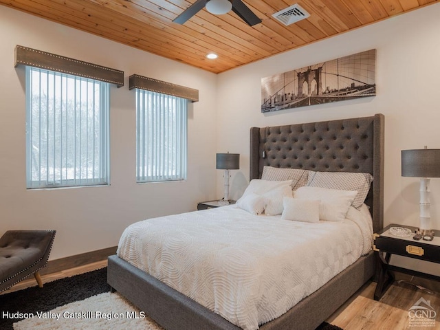 19 Palsgraf Ct, Elka Park, NY 12427 - bedroom with wood ceiling, baseboards, recessed lighting, and wood finished floors