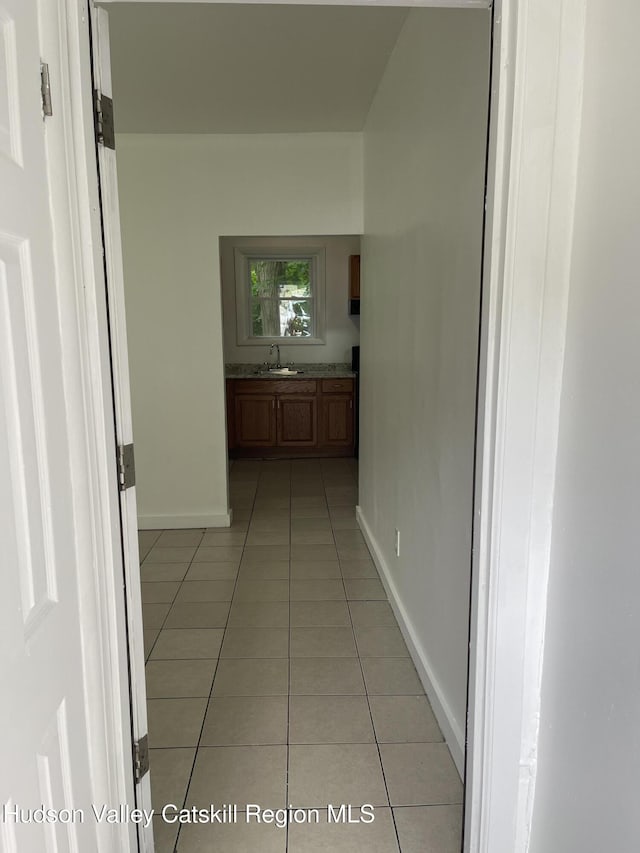 6 Church St, Ellenville, NY 12428 - hall featuring light tile patterned floors and baseboards