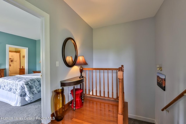 6 Trailside Dr Unit A8, Hunter, NY 12442 - stairway featuring baseboards and wood finished floors