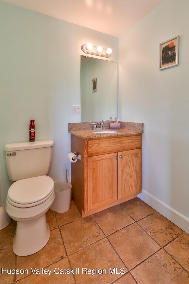 6 Trailside Dr Unit A8, Hunter, NY 12442 - bathroom with vanity, tile patterned floors, and a bidet