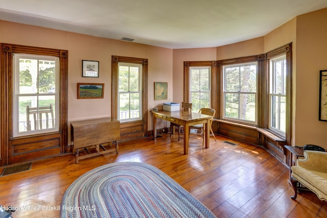 3721 Ridge Rd, Hamden, NY 13782 - dining area featuring hardwood / wood-style flooring and baseboards