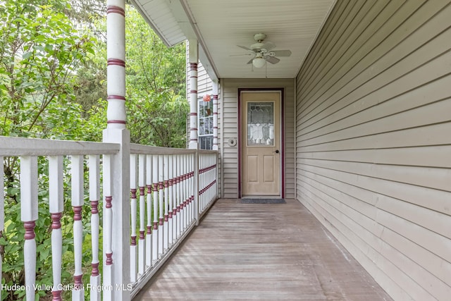 39 Middle St, East Branch, NY 13756 - property entrance featuring ceiling fan