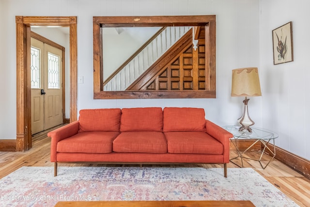 39 Middle St, East Branch, NY 13756 - living area with wood finished floors and baseboards
