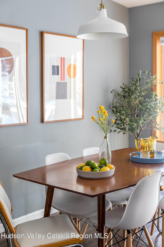 view of dining room