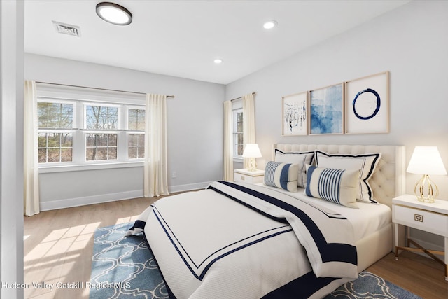 26 Debbie Dr, Athens, NY 12015 - bedroom with recessed lighting, visible vents, baseboards, and wood finished floors