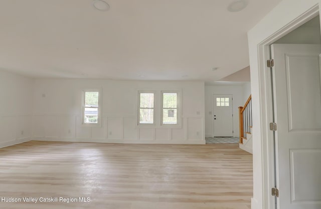 interior space featuring light hardwood / wood-style flooring