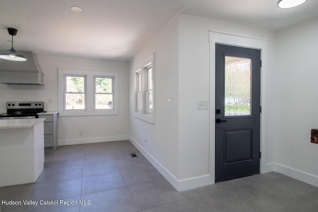 interior space with baseboards