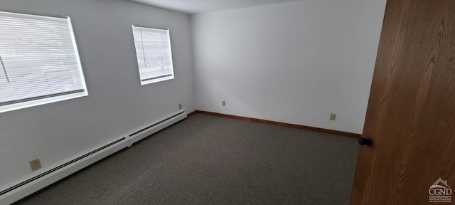 14 Montross St, Saugerties, NY 12477 - carpeted spare room with a baseboard heating unit and baseboards
