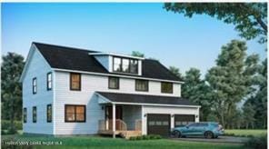 LOT13 Silo Ridge Dr, Wallkill, NY 12589 - view of front of property featuring a garage and a front lawn