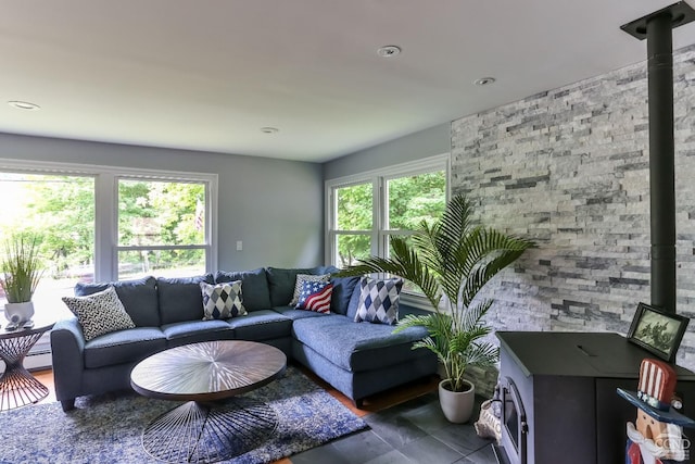 12658 Rte 23, Ashland, NY 12407 - living area featuring healthy amount of natural light and recessed lighting