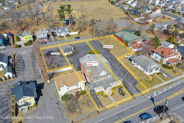 drone / aerial view featuring a residential view