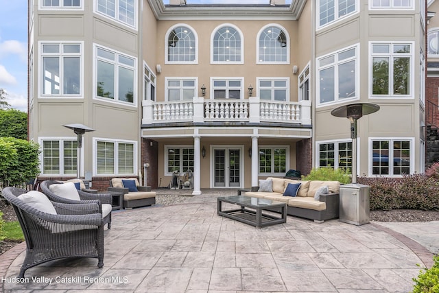 1 Stoneridge Dr, Loudonville, NY 12211 - view of patio with an outdoor hangout area and french doors
