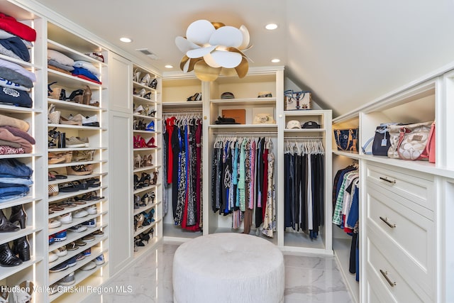 1 Stoneridge Dr, Loudonville, NY 12211 - spacious closet featuring light marble finish floors