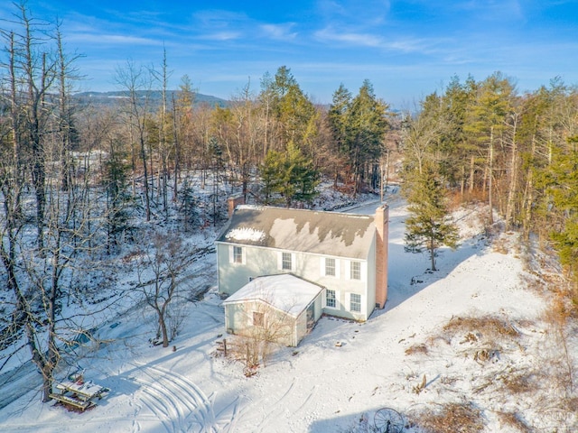 176 High Rock Rd, West Coxsackie, NY 12192 - view of snowy aerial view