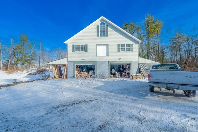 176 High Rock Rd, West Coxsackie, NY 12192 - view of snow covered property