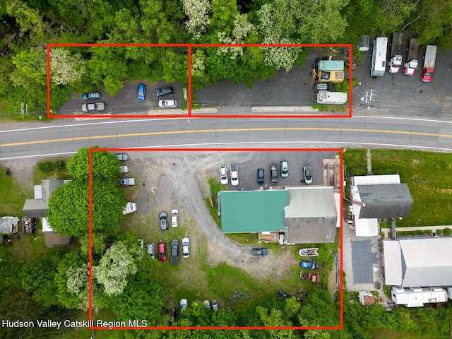 753 Rte 217, Hudson, NY 12534 - aerial view of property and surrounding area featuring property parcel outlined