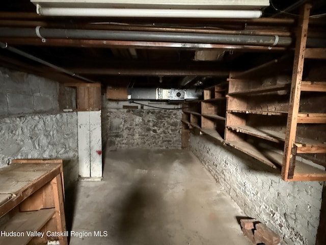 view of basement