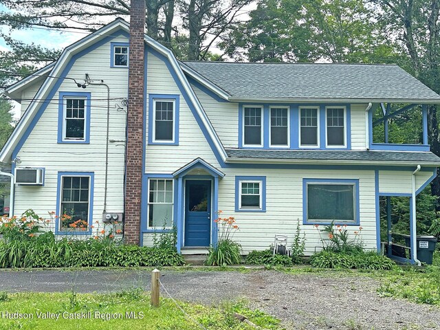 603-607 Wittenberg Rd, Mount Tremper, NY 12457 - view of front of property featuring roof with shingles and a gambrel roof