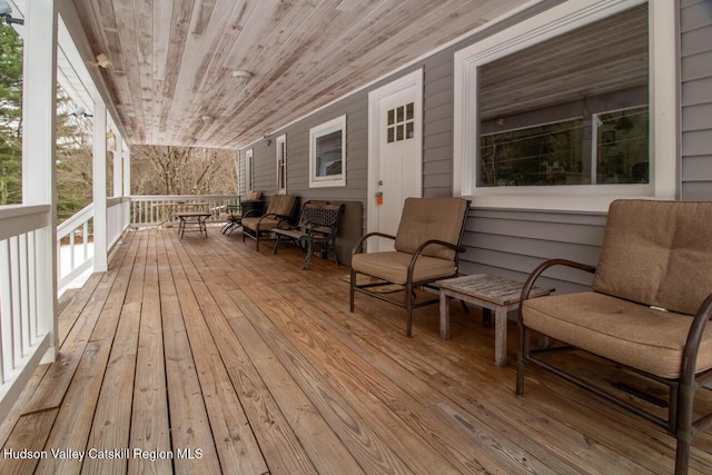 50 Tempaloni Rd, Ellenville, NY 12428 - deck featuring an outdoor living space