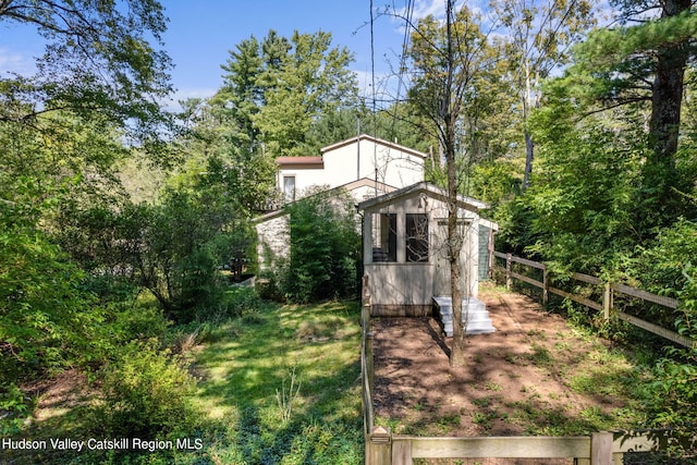 view of outbuilding