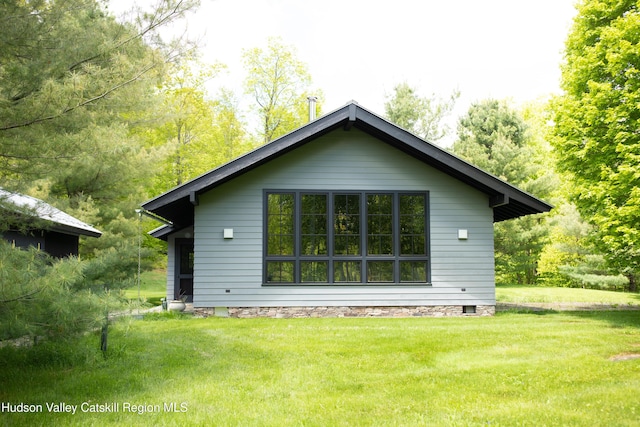 890 Bald Mountain Rd, Austerlitz, NY 12017 - rear view of house featuring a lawn