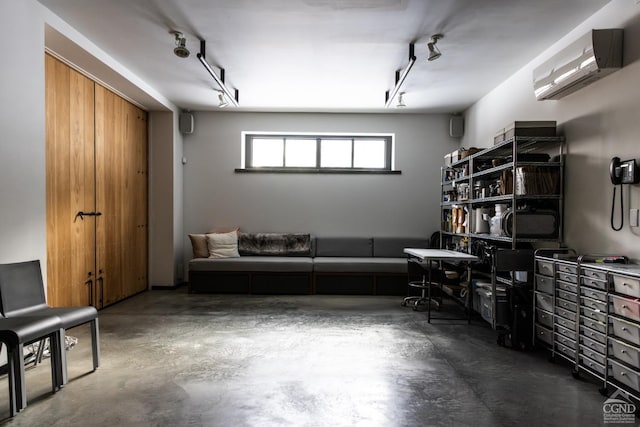 890 Bald Mountain Rd, Austerlitz, NY 12017 - garage with a wall unit AC