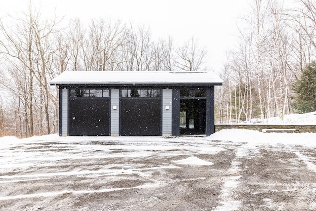 890 Bald Mountain Rd, Austerlitz, NY 12017 - snow covered garage with a garage