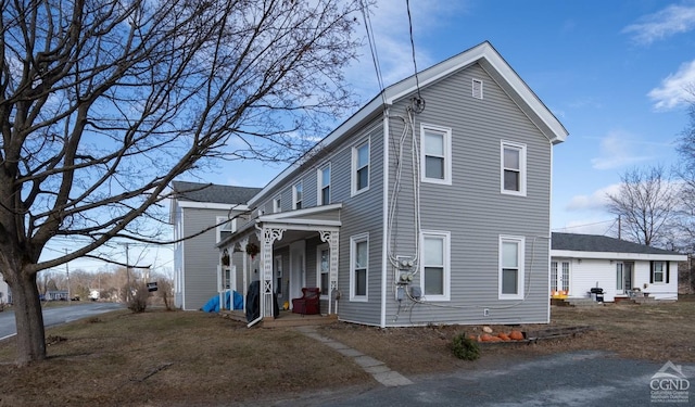 view of front of home with a porch