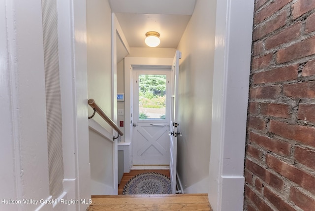 280 Pitcher Ln, Red Hook, NY 12571 - entryway featuring brick wall