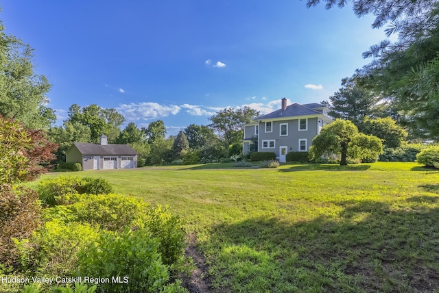 280 Pitcher Ln, Red Hook, NY 12571 - view of grassy yard with an outbuilding