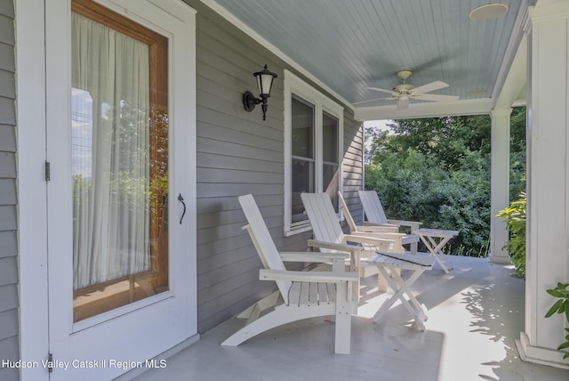 280 Pitcher Ln, Red Hook, NY 12571 - porch with ceiling fan