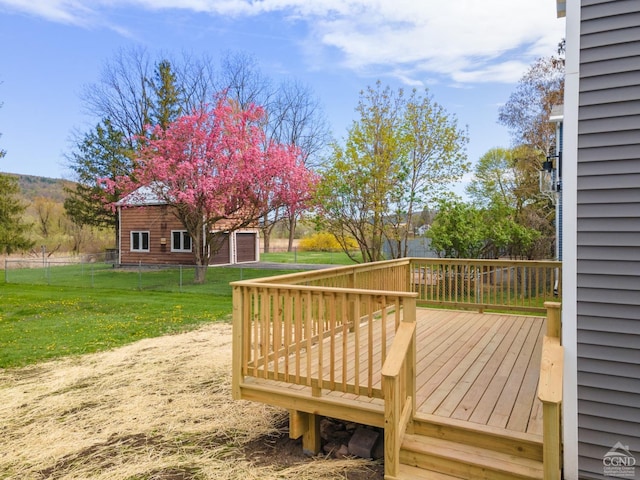 143 Grand St, Schoharie, NY 12157 - view of wooden terrace