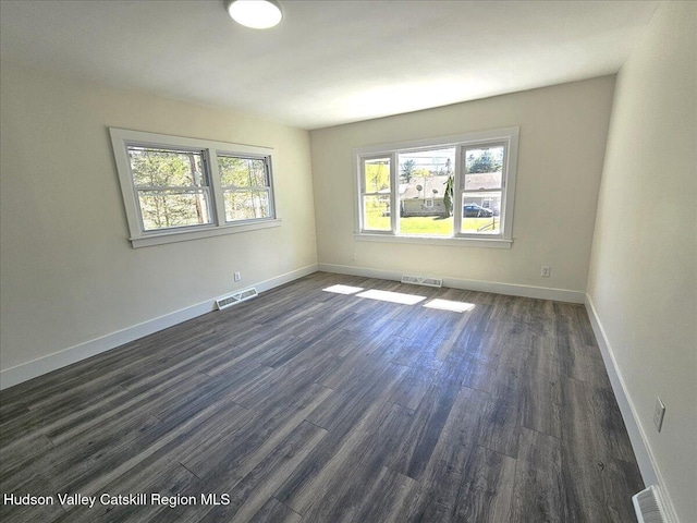 603-607 Old Stage Rd, Saugerties, NY 12477 - spare room featuring dark wood-style flooring and baseboards