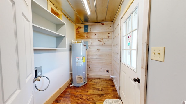 interior space featuring water heater