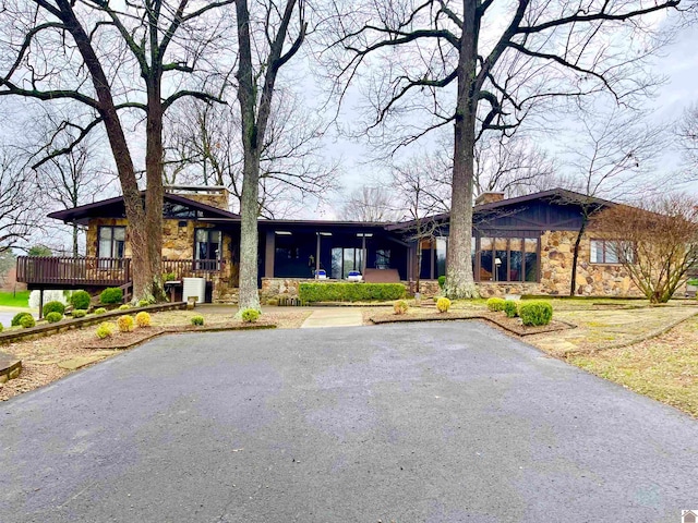 view of ranch-style home