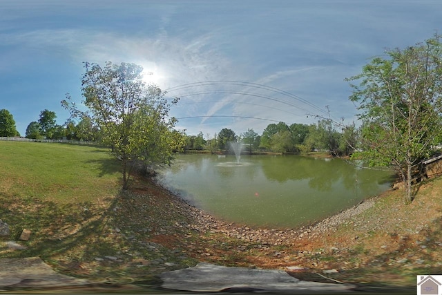 view of water feature