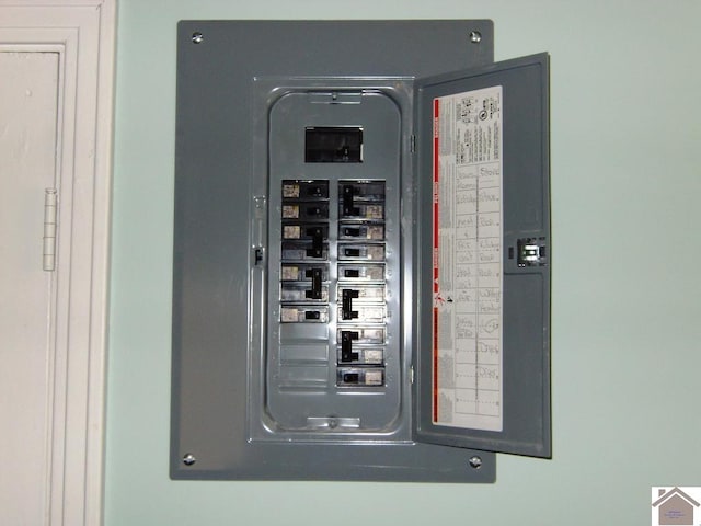 utility room featuring electric panel