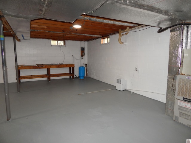 view of basement