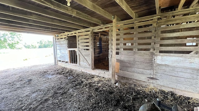 view of horse barn