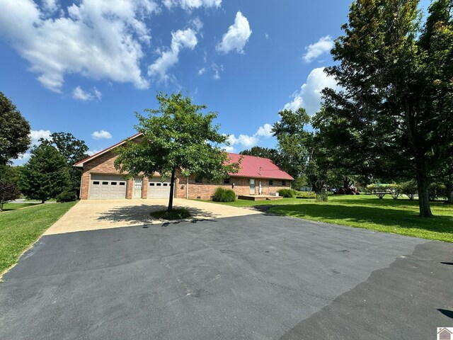 additional living space featuring vaulted ceiling and light carpet