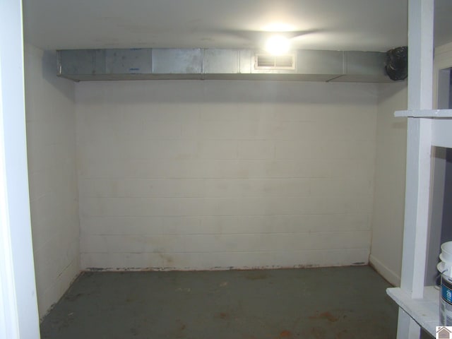 view of basement