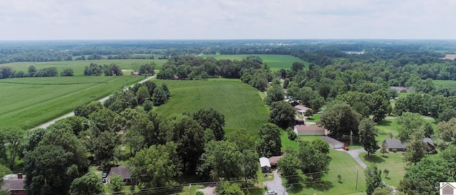 bird's eye view featuring a rural view