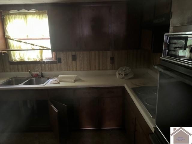 360 Boyds Landing Rd, Canton, KY 42211 - kitchen featuring light countertops, electric cooktop, and oven