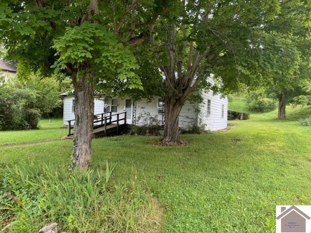 360 Boyds Landing Rd, Canton, KY 42211 - view of green lawn with a porch