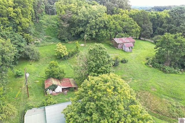 360 Boyds Landing Rd, Canton, KY 42211 - aerial view of property and surrounding area featuring a heavily wooded area