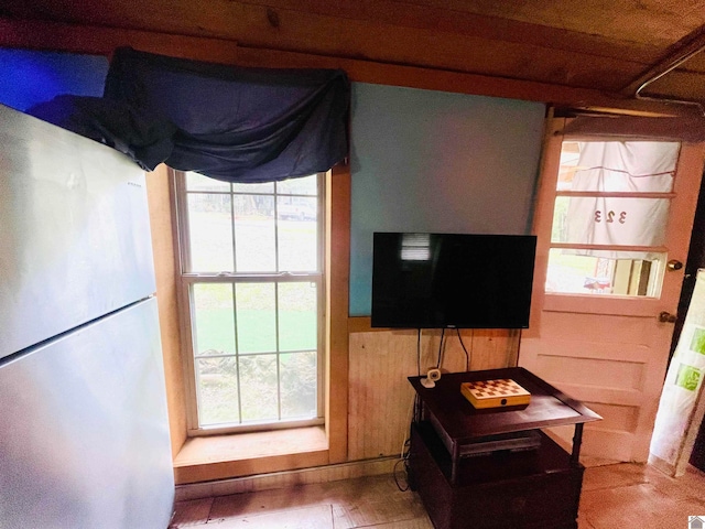 living room with wood-type flooring