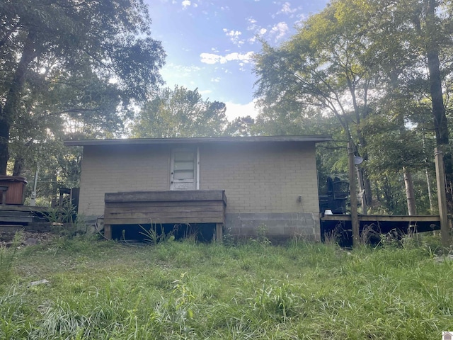 view of rear view of property